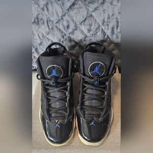 Nike Air Jodan Galaxy Space Rings 6 Black & Blue Youth kids 6 / woman 8